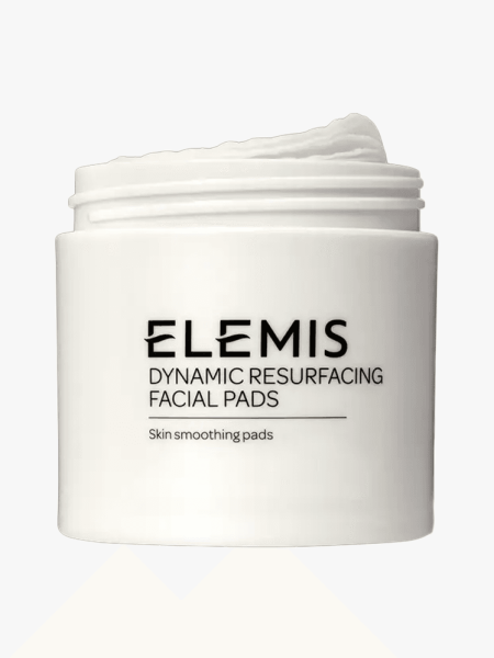 Elemis Dynamic Resurfacing Facial Pads in branded component on a light gray background